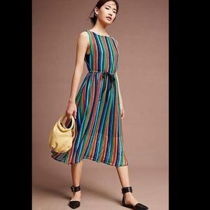 Eva Franco Rainbow Crochet Midi Dress